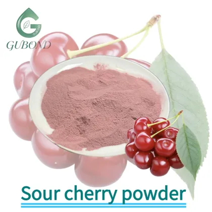 Sour Cherry Spray Dried Fruit Powder Functional Formulations