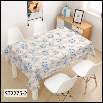 가정용 PVC Glossy Jewelry Floral Tablecloth