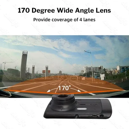 4K+1080P 4Inch 170 Degree Dual Front and Rear 360 Degree Car Dash Cam