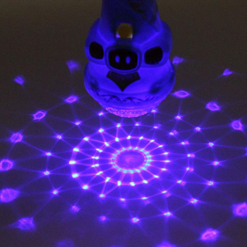 Projection Microphone Flash LED Light Torch Shape Starry Sky Light Stick Light Glowing Toys Musical Instrument Christmas Gift