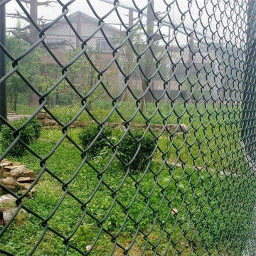 PVC green chain link fence for basketball
