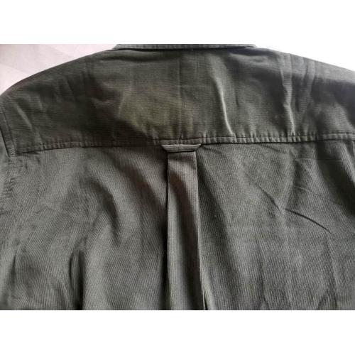 Men Casual 2 Pockets Corduroy Long Sleeve Shirt