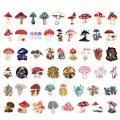 50pcs Waterproof Cartoon Stickers Cute Color Mushroom Sticker Skateboard Suitcase Guitar Children Graffiti Sticker Kids Toy
