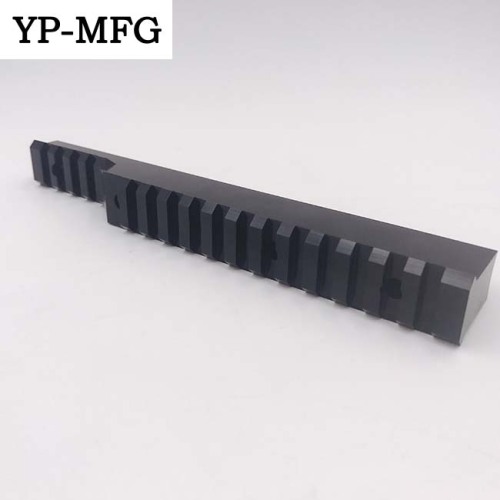 Factory black anodized cnc machining aluminum spare parts