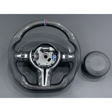 Carbon Fiber Steering Wheels for BMW F30 F10 F32 E60 E46 E90 X5 E70 M3 M4 M5 M6 F90 F80 F82 F87 with Paddle Shifters