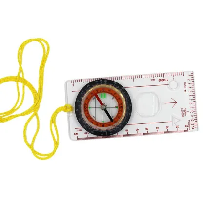 Wholesale Cheap Multifunctional Map Ruler Compasses Metal Compass Ruler