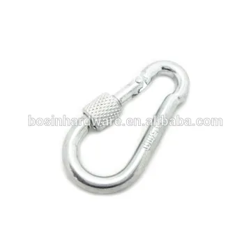 Fashion High Quality Metal Carabiner Steel Screw Lock