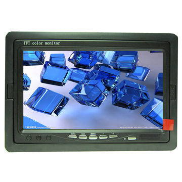 7-inch Bus Monitor with RCA/VGA/BNC Input, 800 x 480 Pixels, 16:9 Ratio