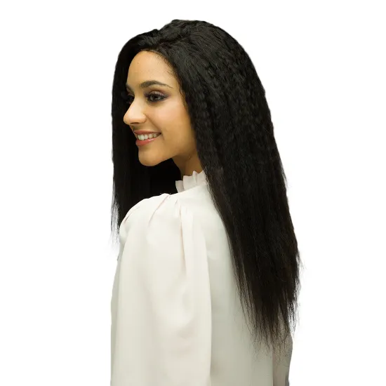 Virgin Human Hair Weaves Kinky 10-30Inch Natural Black Kinky Straight Hair