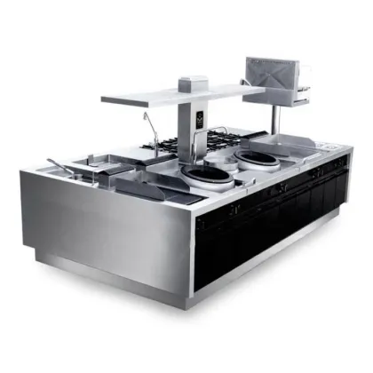 Luxurious Commercial Kitchen Cooking Station: Hotel Kitchen Cooking Island
