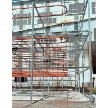 Energy saving hanging basket drying production line