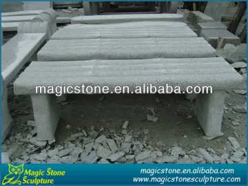 bamboo outdoor stone benches