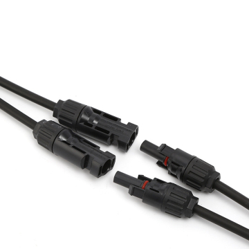 14AWG DC Power Connector Cable PV Y Splitter 1 to 2 for Solar Battery Connection