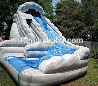 Custom commerce inflatable water slide rental or sale