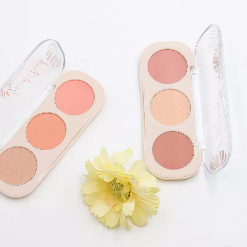 Maquiagem de maquiagem duradoura blush multicolor