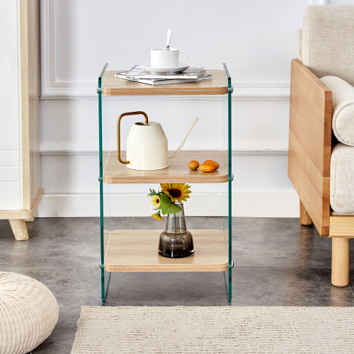 three storage layer coffee table