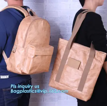 Eco Reusable tyvek paper Shopping Bag, Tyvek Brown Paper Lunch Bag Cooler Bag, foldable dupont tyvek paper bag with your logo