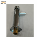 Long Body Push Button Pillar Bathroom Basin Taps