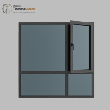 Sleek 80 Series Aluminum-Wood Tilt Turn Window