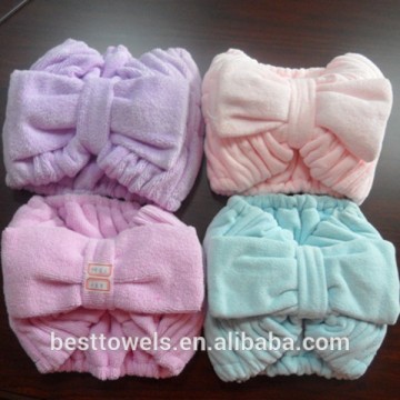 Microfiber Elastic Hair Bands With Bow