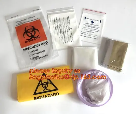 3-layer BioHazard Specimen zipper Bag with back pouch,biohazard autoclave medical specimen zipper bags