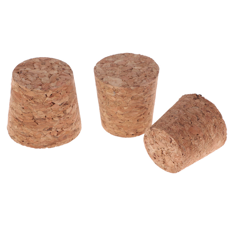 10pcs High Quality Wood Wine Glass Bottle Stopper Kettle Pudding Container Cork Cap Burette Buret Tube Lid 15 Sizes