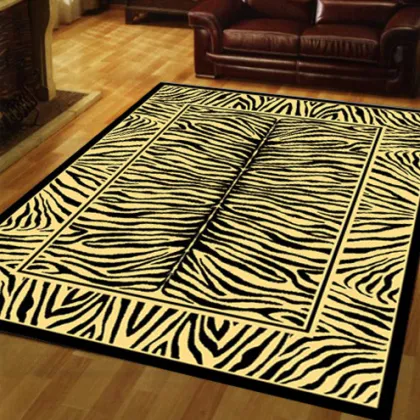 Tiger Trips Floor Carpet 100% Polyester Shaggy Rugs