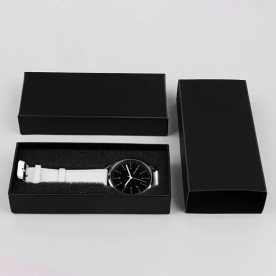 Black custom watch storage box