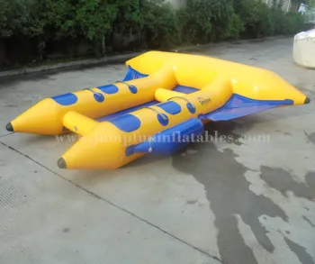 cheap inflatable PVC flyfish hot 4 seats Banana Boat double row Inflatable Fly Fish water boat