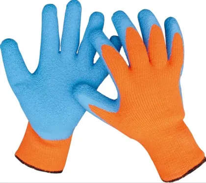 Latex palm coated nylon working gloves