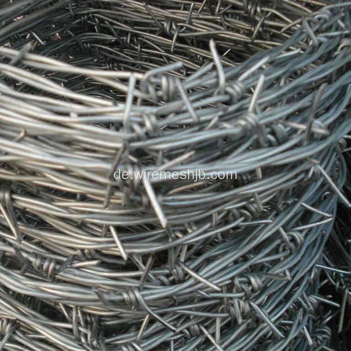 Galvanisierter doppelter Strang-Stacheldraht-allgemeiner Twist