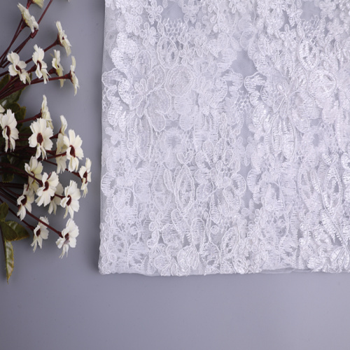 Fashion European Bridal Wedding Dress Cord Embroidery Fabric