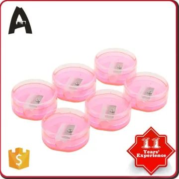 Latest style factory supply cute plastic eyebrow pencil sharpener
