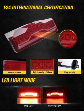 DOT LED Tail Light for 2013-2018 Polaris Ranger XP 1000 900 Crew ATV UTV Accessories