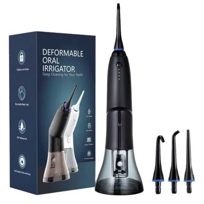 USB Rechargeable IPX7 Portable Oral Irrigator Water Flosser for Dental Cleaning