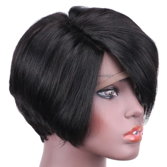 L lace wigs 100% human hair lace front virgin human hair wigs half hand made match machine made hair wig