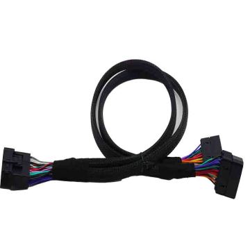 Schwarzer OBD-Stecker auf schwarzen OBD-Buchsenadapter