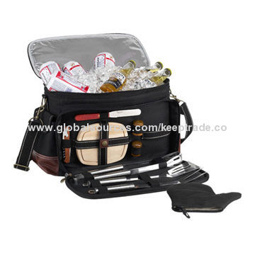 Picnic Cooler Bag, BBQ Cooler, Measures 15.5 x 10 x 8-inch