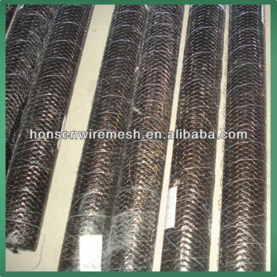 Black color Hexagonal wire netting