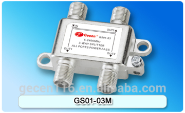 GECEN satellite splitter satv saplitters 2 way 3 Way Splitter GS01-03m