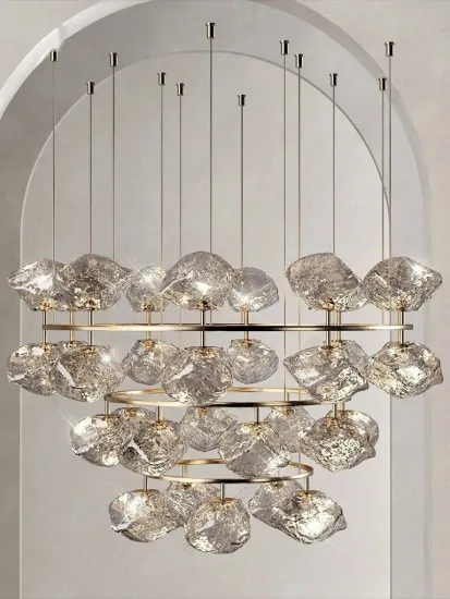 Custom Glazed Decorative Color Glass Modern Chandelier