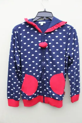 100% cotton knitted all print GIRL`S JACKET
