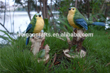home decoration lively cute small resin bird figurine
