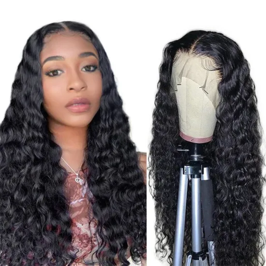 Pre Plucked Hd Full Transparent Swiss Lace Frontal Wig 100% Human Hair Closure Front Wig Curly Cuticle Aligned Full Lace Wig