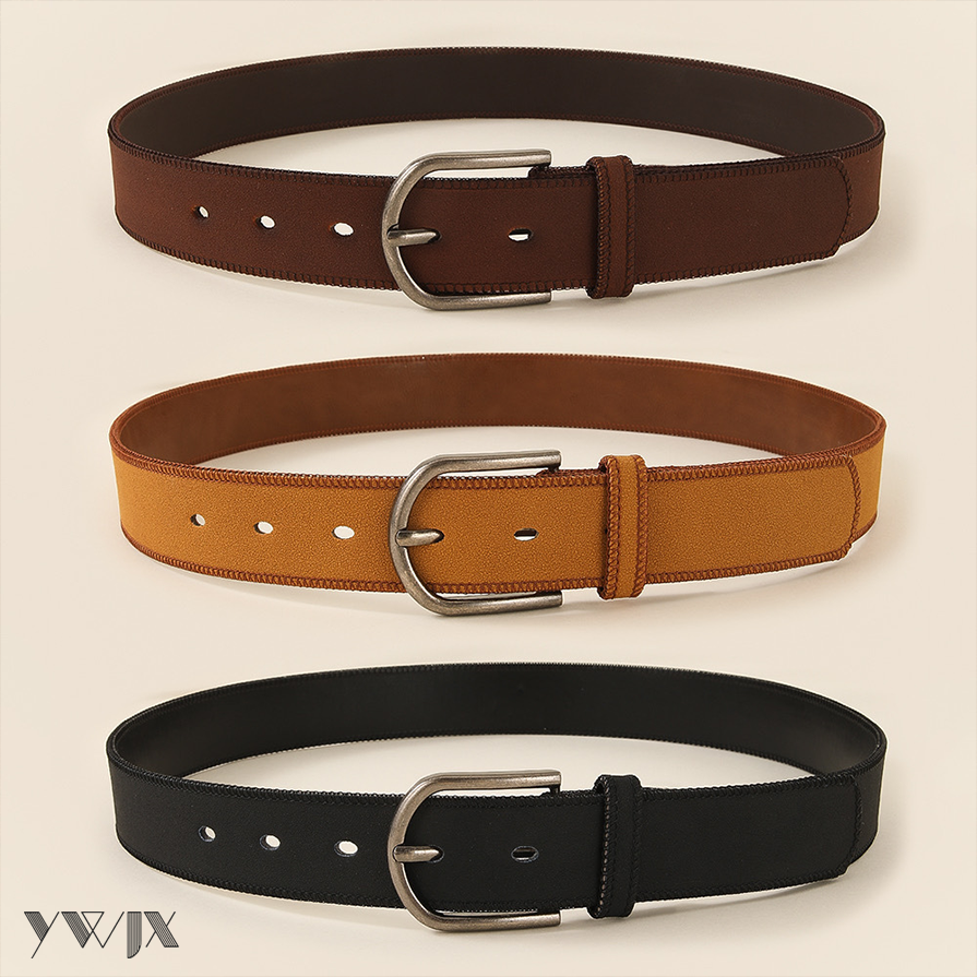 Classic Women's Matte Pin Buckle Belt Design