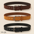 Classic Women's Matte Pin Buckle Belt Design