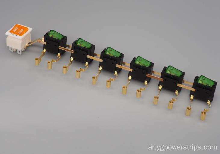 مفتاح متكامل مزدوج القطب YSR-821R-6H