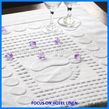 100% cotton white cotton hotel towel plain jacquard