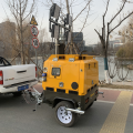 Diesel Engine Lighting Tower telescopic mast outdoor light tower Factory