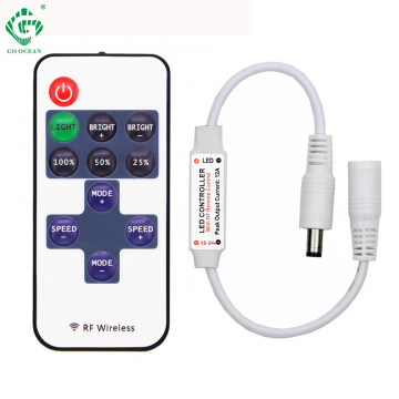 Bezprzewodowe zdalne sterowanie RF dla oświetlenia paska Cob DC5V -24V - Dimmer 12 V 6A